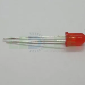 LED 5mm diffusoitu Punainen 600 mcd / 70°
