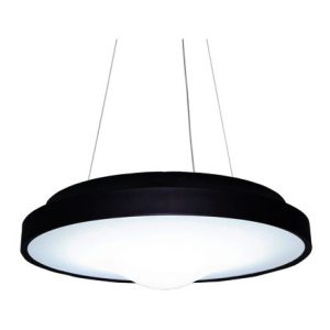 LED kattovalaisin Marja musta olohuoneeseen koukkukiinnitys ja valaisinpistoke
